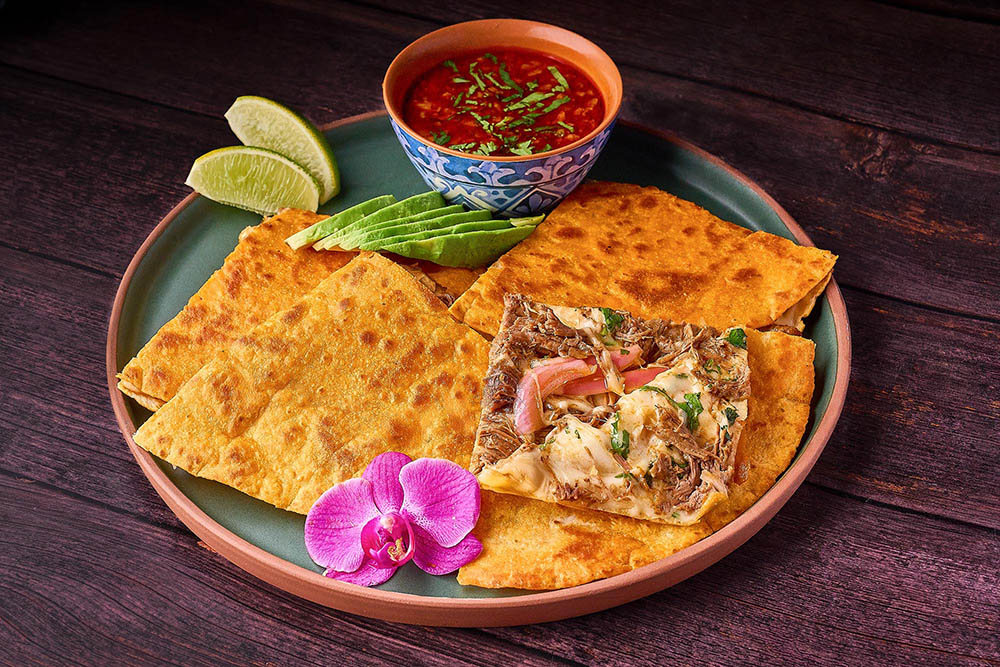 pulled pork quesadilla